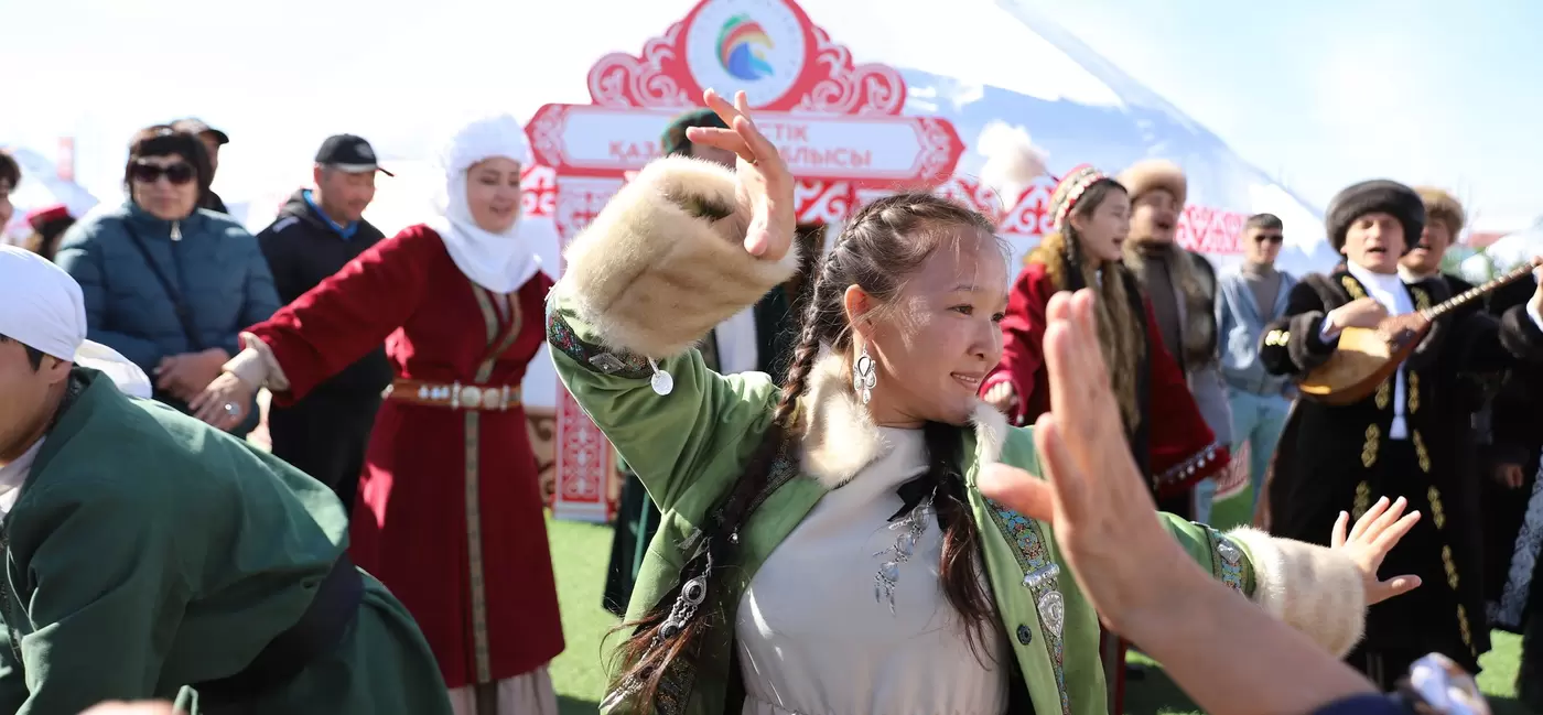 Dancers and musicians perform at the World Nomad Games