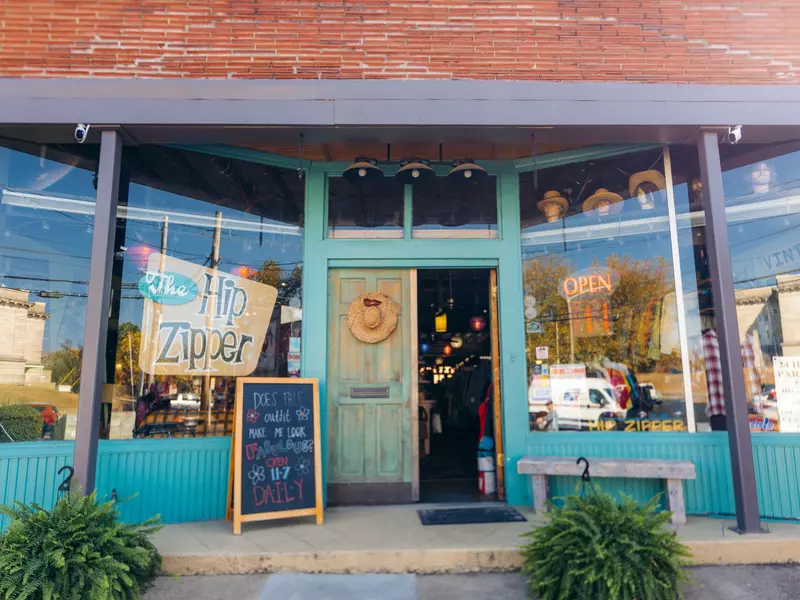 Exterior of The Hip Zipper vintage shop
