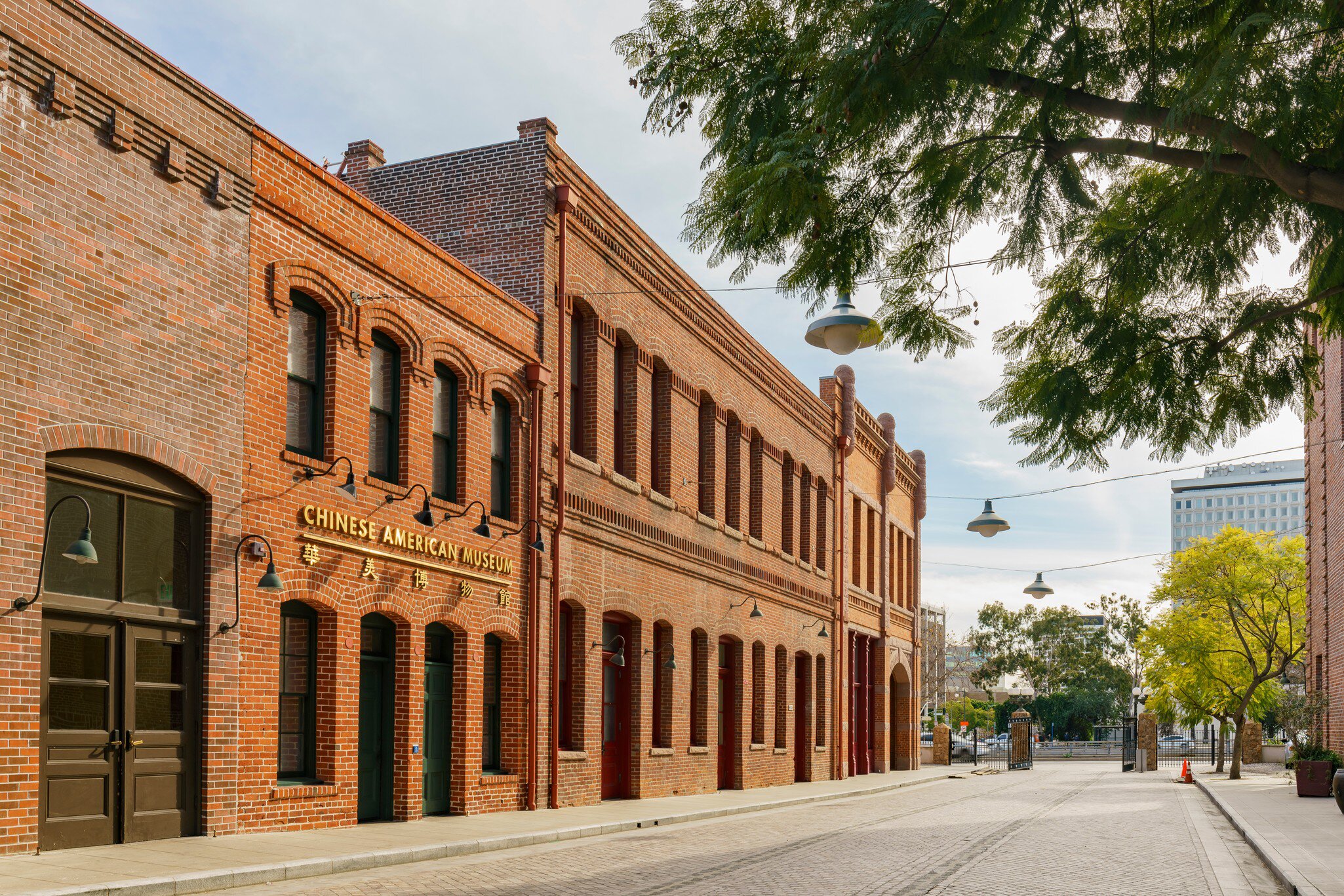 Exterior view of the Chinese American Museum in Los Angeles, California.