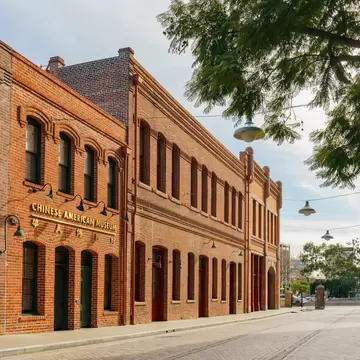 Exterior view of the Chinese American Museum in Los Angeles, California.