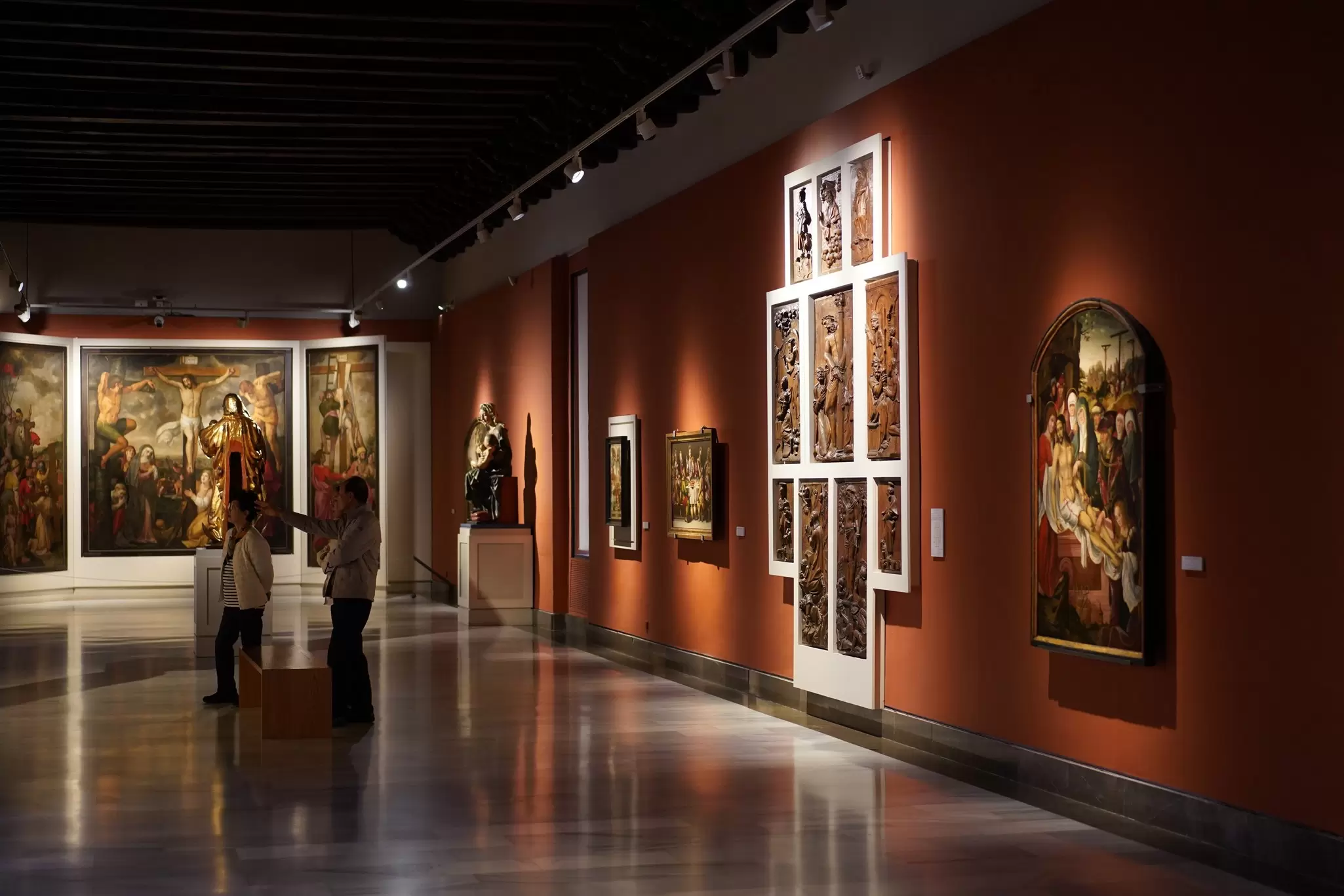 Seville, Spain - October 28, 2023: Exhibition hall of the Museum of Fine Arts of Seville (Museo de Bellas Artes de Sevilla), License Type: media, Download Time: 2025-06-30T23:56:30.000Z, User: rhylton_redventures, Editorial: true, purchase_order: 65050 - Digital Destinations and Articles, job: Lonely Planet, client: wip, other: Rhianydd Hylton