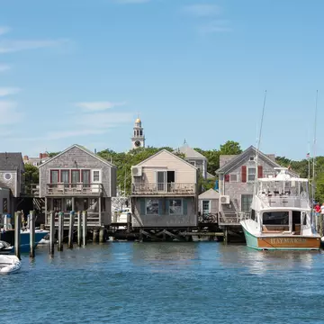 The Cottages at the Boat Basin in Nantucket, Massachusetts © courtesy Connie Zhou