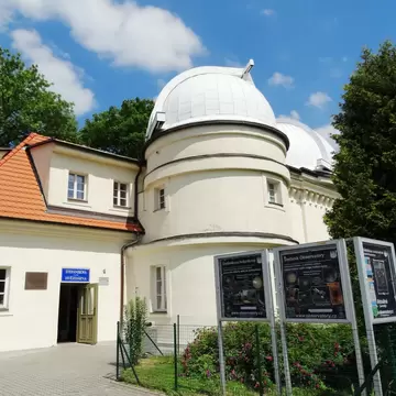 House of Stefanik Observatory in Prague, Czech Republic. Stefanik Observatory specializes above all in popularization of astronomy and related natural sciences.