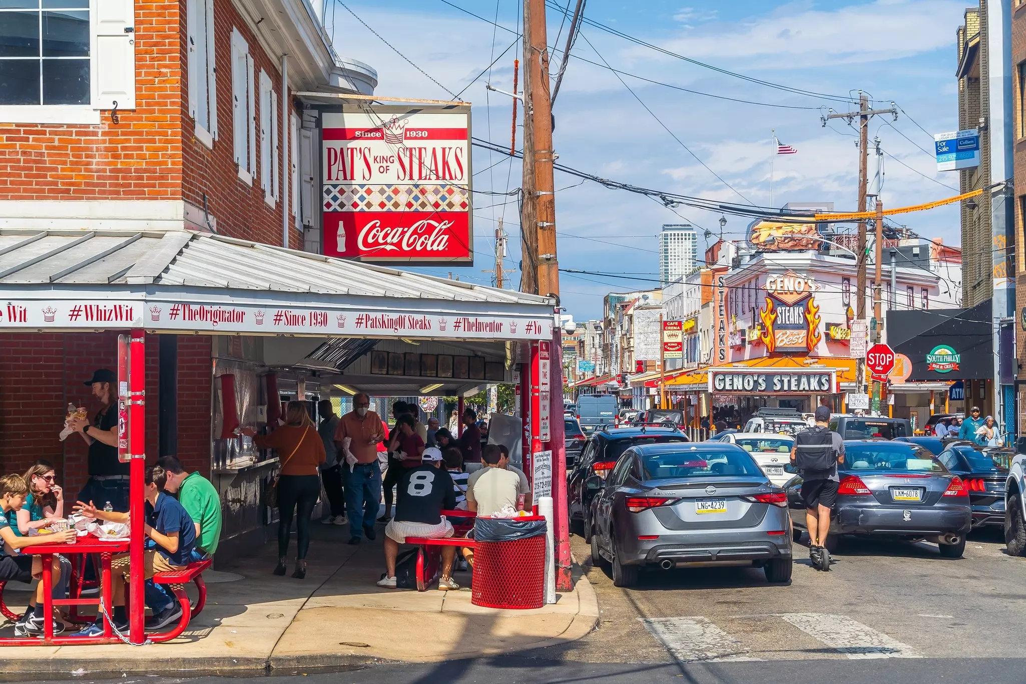 Pat's King of Steaks in downtown Philadelphia, USA