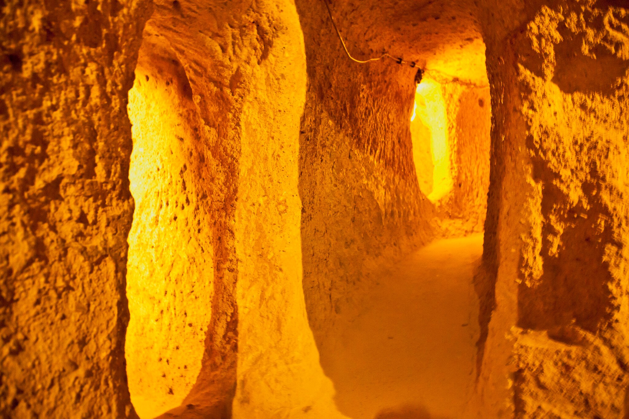 The Kaymakl underground city, Kaymakl, Cappadocia, Turkey, Middle East