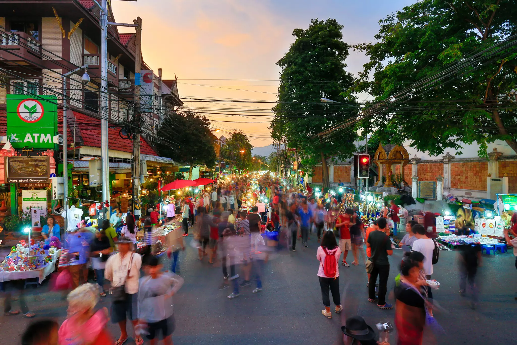 Older kids are likely to appreciate the buzz of Chiang Mai's numerous markets. Toa55 / Getty Images