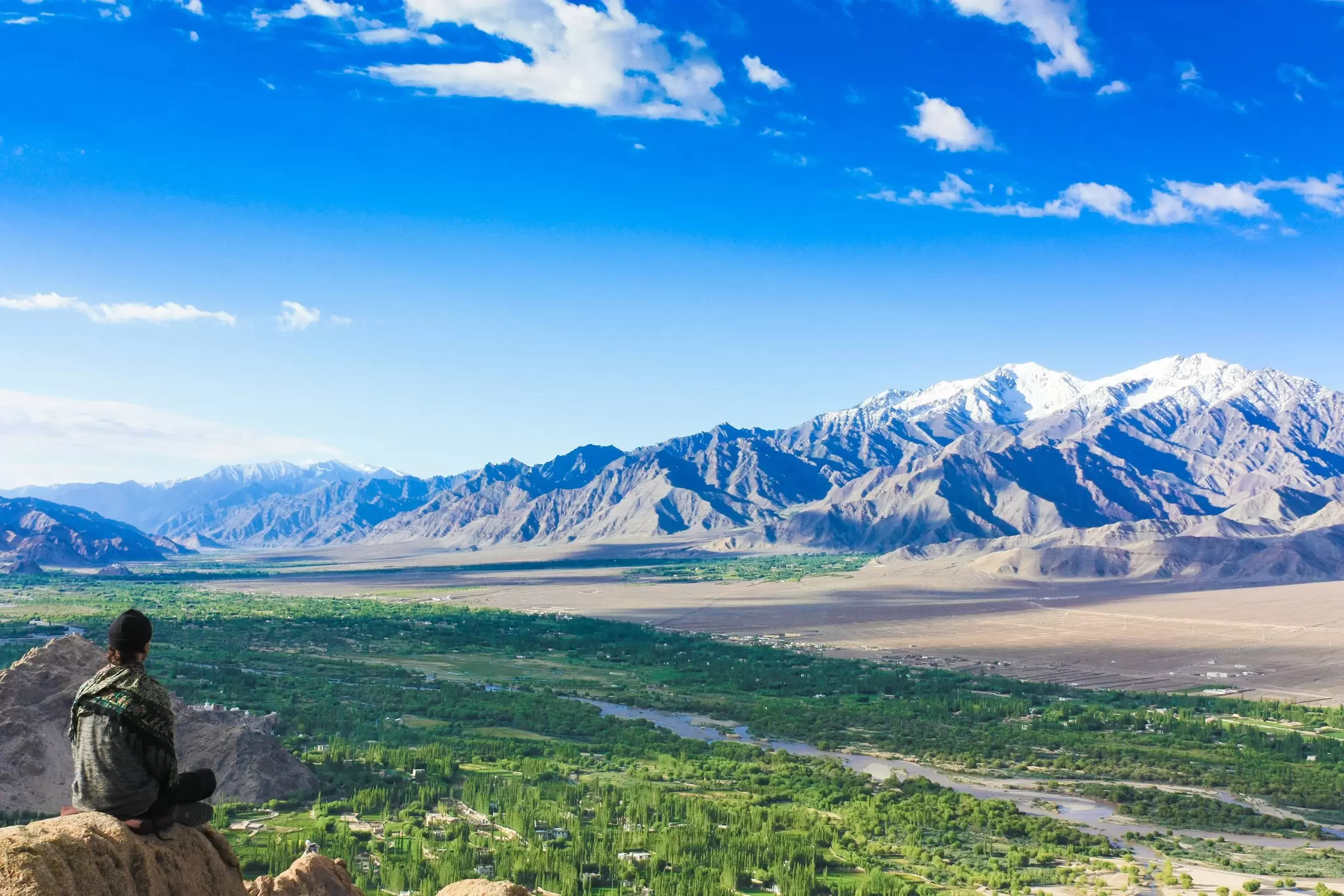 Meditating in Ladakh, India. Swansiri/Shutterstock