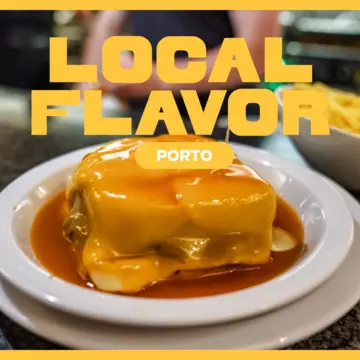 From francesinha, the Porto sandwich that combines steak, mortadella, sausage, and cheese in a spicy sauce, to glasses of Port wine, discover where you can find the best food and drink in Porto © Getty Images