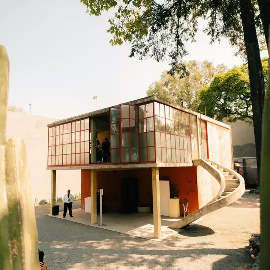 Mexico City, Mexico - July 21 2023 - The Diego Rivera and Frida Kahlo Home Studio in Mexico City. High quality photo