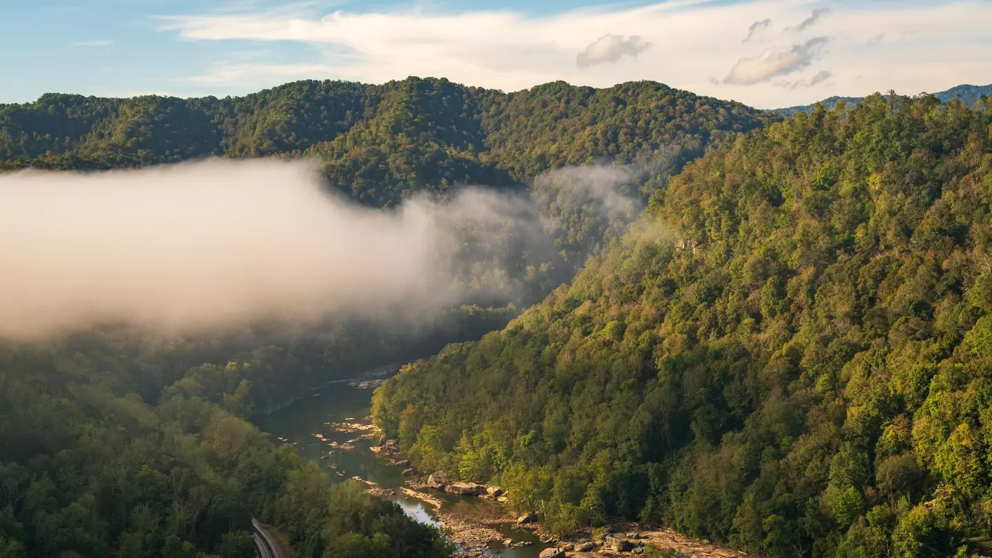 The New River Gorge National Park and Preserve in southern West Virginia