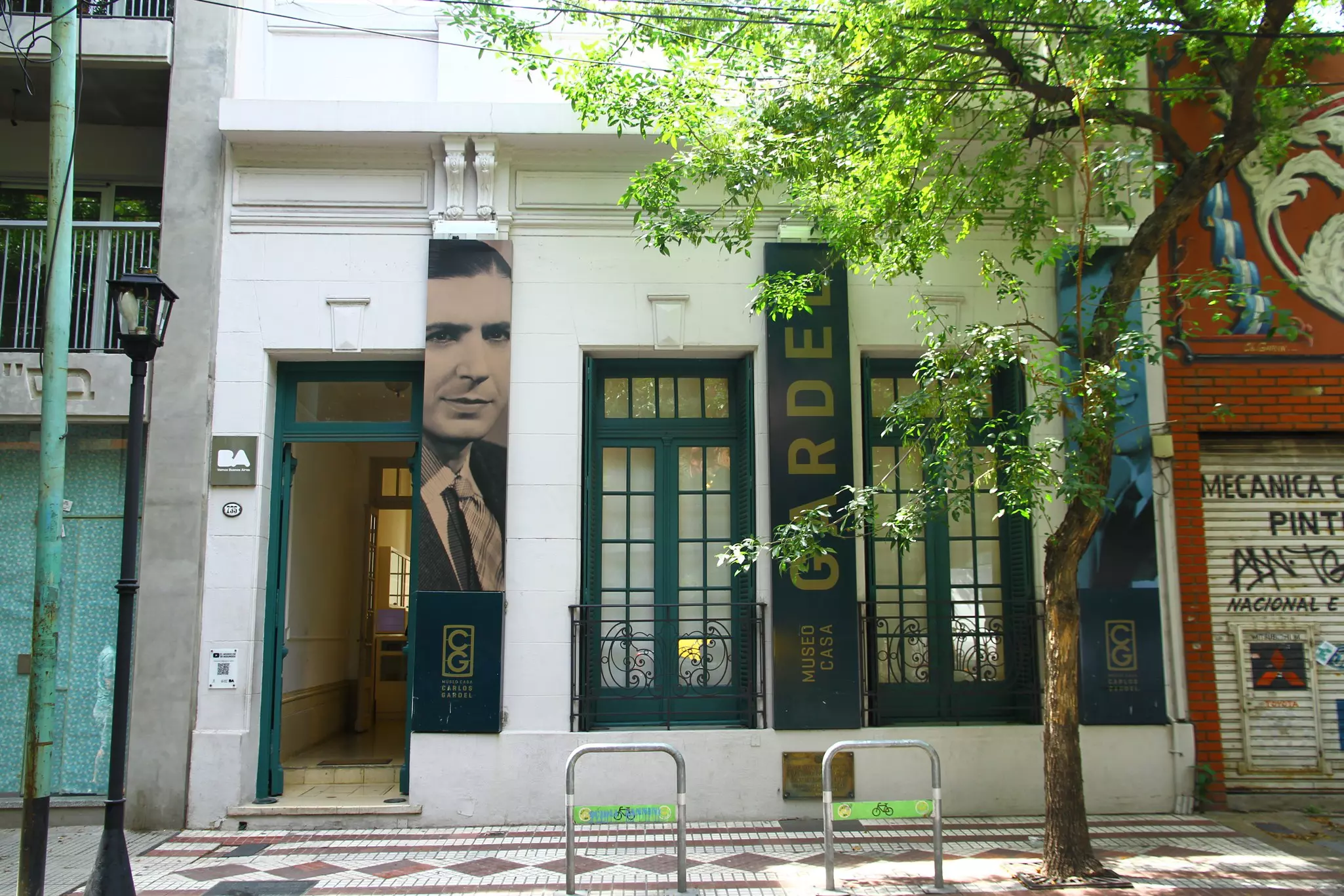 An exterior view of the Museum of Carlos Gardel, a French Argentine singer, songwriter, composer and actor. Yasemin Olgunoz Berber/Shutterstock