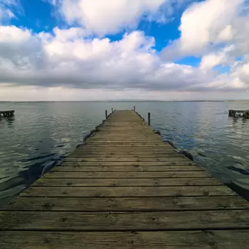 Jetties in the Pujol gola of the albufera of Valencia, Spain; Shutterstock ID 2324993535;