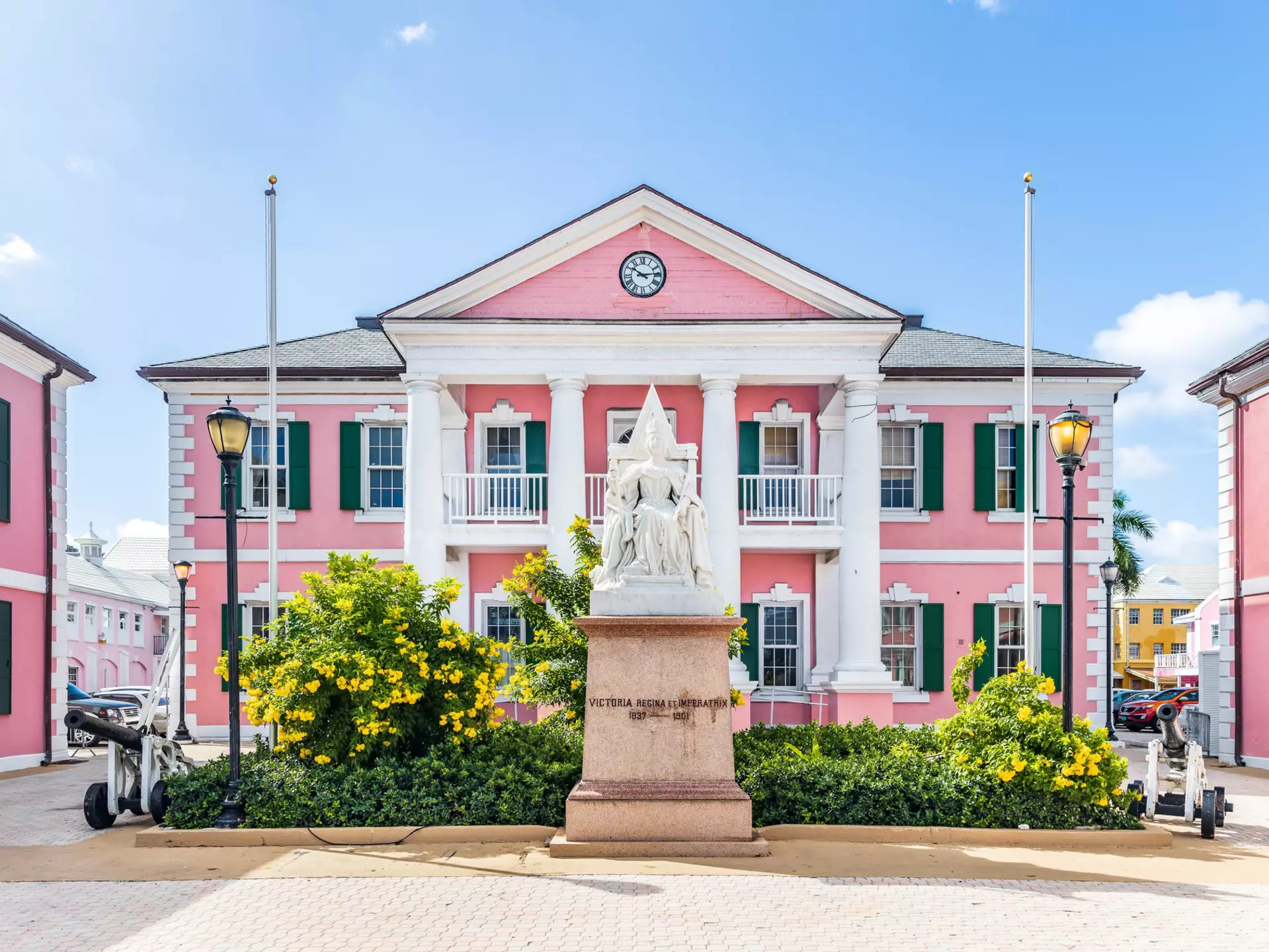 Historic Parliament Square in Nassau, The Bahamas, Caribbean, North America