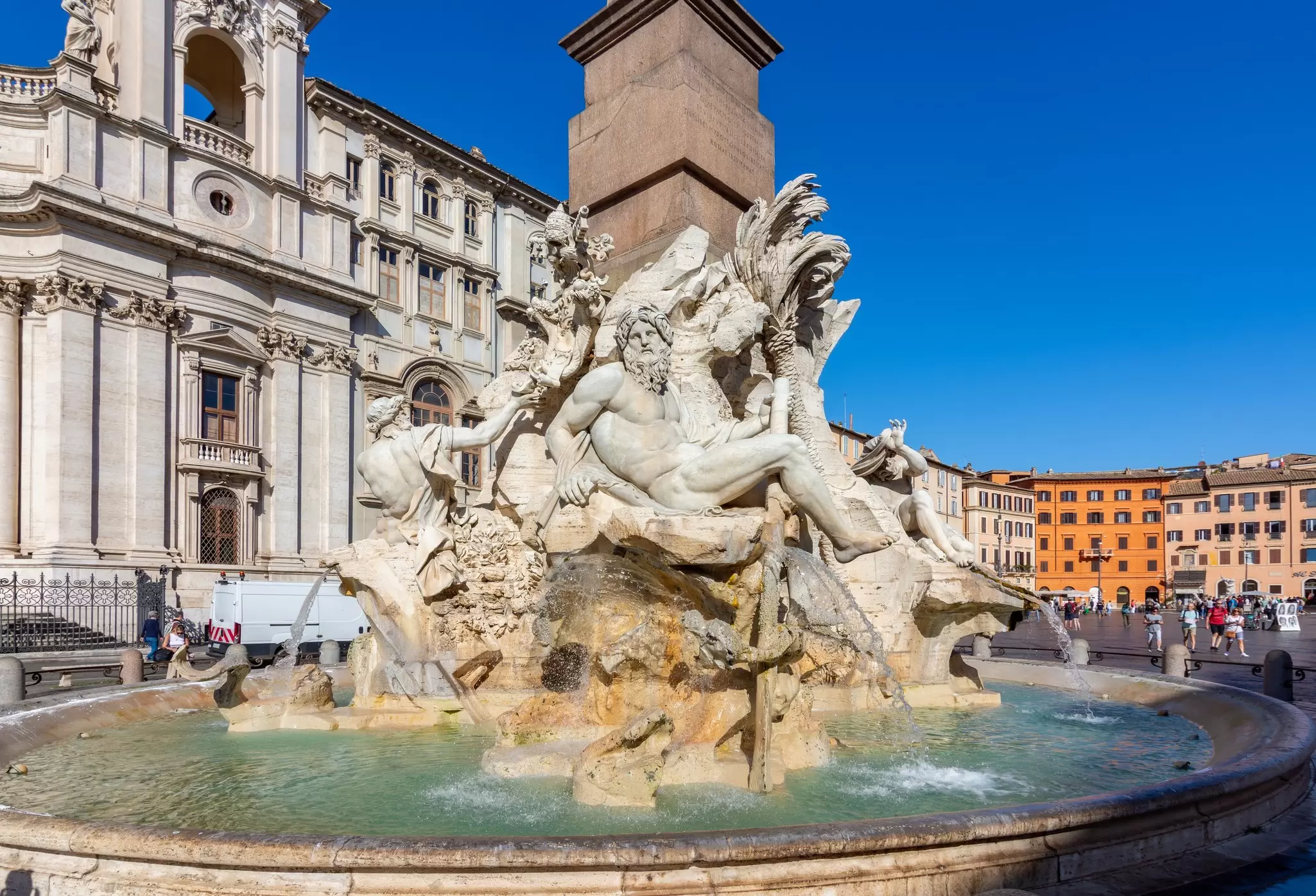 Fontana dei Quattro Fiumi in Piazza Navona