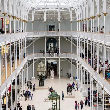Grand Gallery of the National Museum of Scotland.