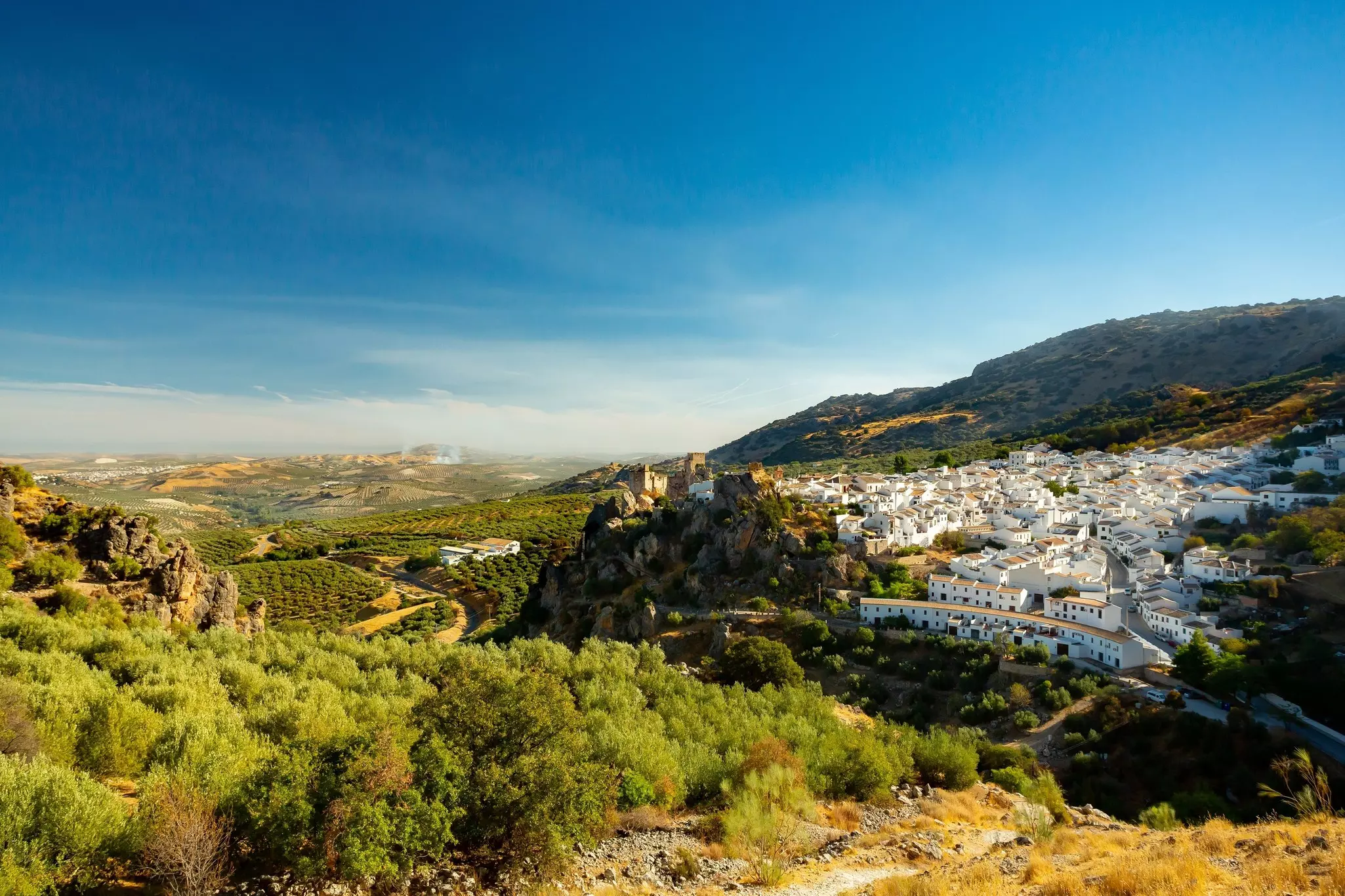 White house village of Zuheros in Andalusia.