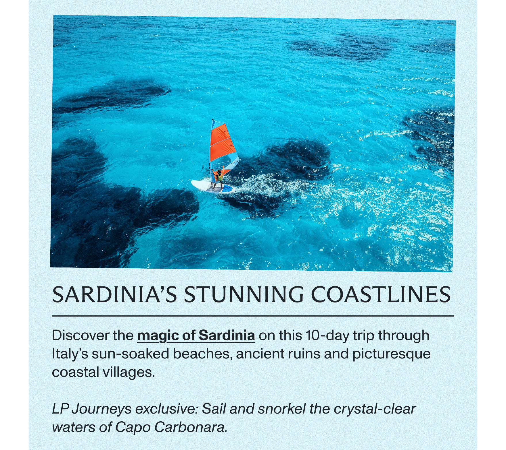 Sardinia's stunning coastlines