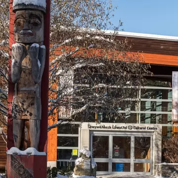 Winter visit to Squamish Lil'wat Cultural Centre in Whistler, British Columbia