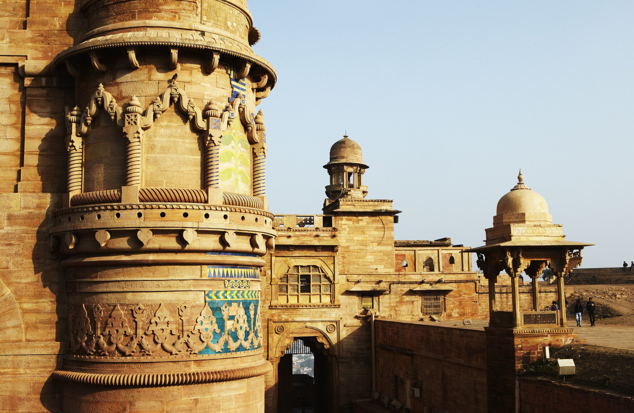Man Singh Palace in Gwalior Fort, also known as painted palace.