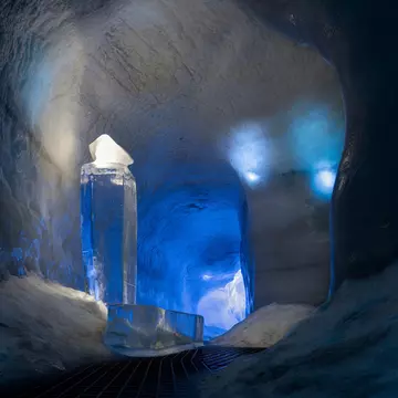 Reykjavik, Iceland - August 08, 2023:    Indoor Ice Cave in Perlan Natural History Museum., License Type: media, Download Time: 2026-04-20T16:12:22.000Z, User: clairenaylor, Editorial: true, purchase_order: 65050 - Digital Destinations and Articles, job: Online editorial, client: Reykjavik museums, other: Claire Naylor