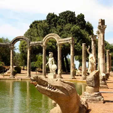Hadrian's Villa is a large Roman archaeological complex at Tivoli, Italy.