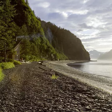 The shoreline on Fox Island, Alaska. Alexander Howard / Lonely Planet