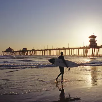 Huntington Beach in Orange County in Southern California.