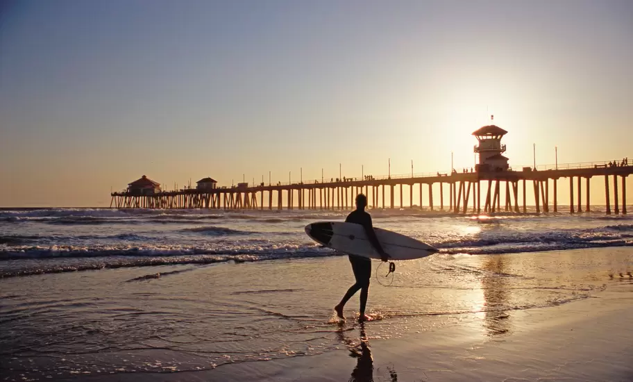 Huntington Beach in Orange County in Southern California.