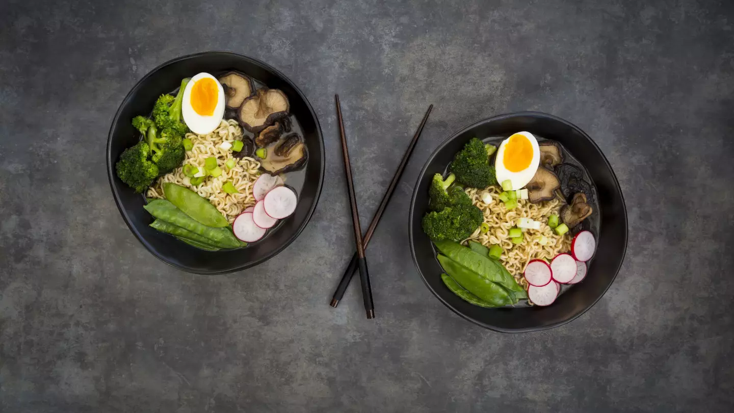 Ramen is but one of the tasty and inexpensive dishes on your Kyoto menu. Westend61 / Getty Images