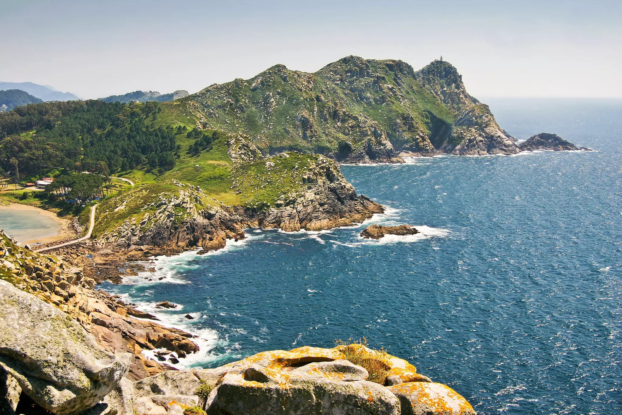 Cíes Islands natural park.