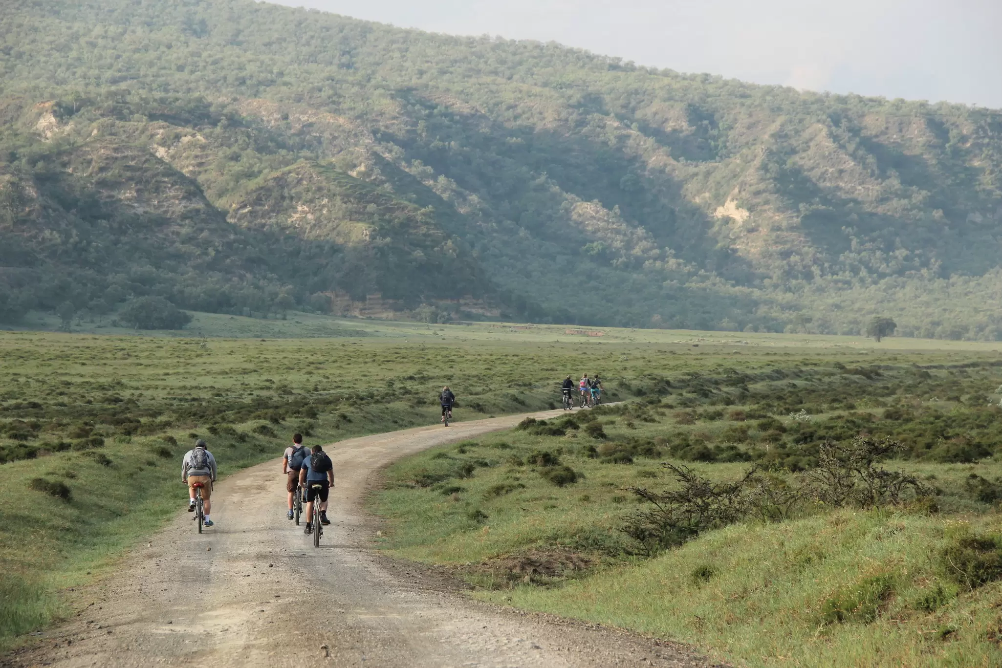 Cyclists ride bikes through Hell's Gate National Park in Kenya  License Type: media  Download Time: 2023-07-13T06:24:40.000Z  User: mvm_lonelyplanet  Is Editorial: No  purchase_order: