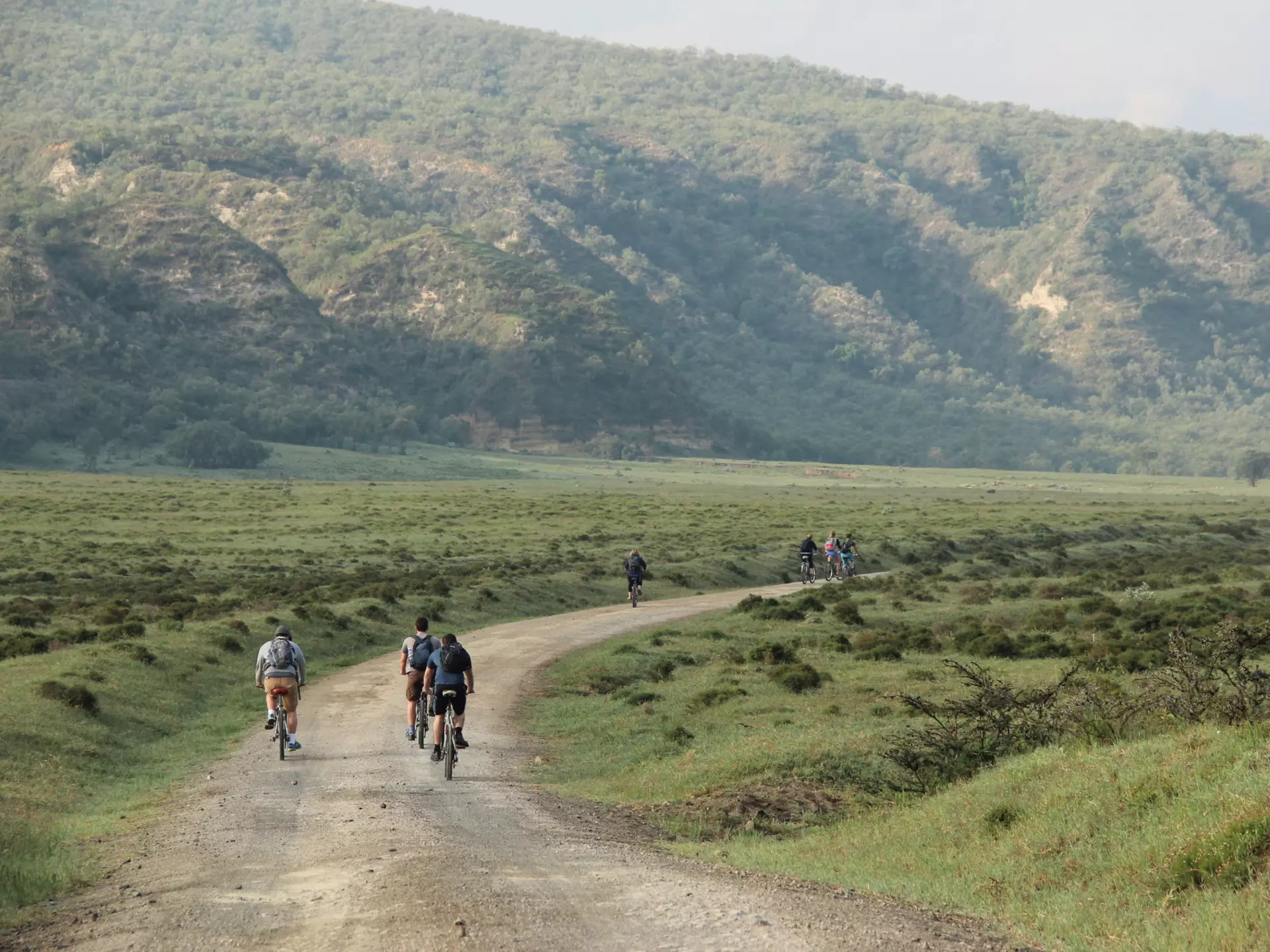Cyclists ride bikes through Hell's Gate National Park in Kenya  License Type: media  Download Time: 2023-07-13T06:24:40.000Z  User: mvm_lonelyplanet  Is Editorial: No  purchase_order: