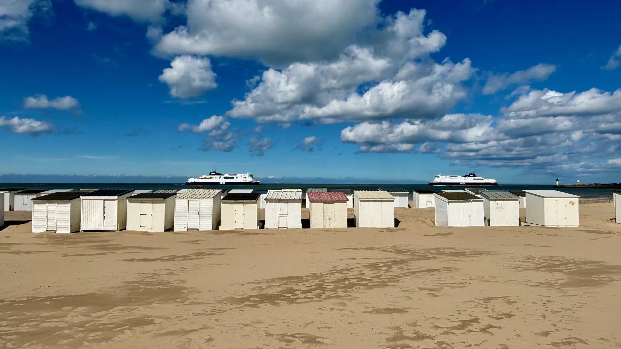 Ferries take around 90 minutes to cross the Channel between Calais and Dover in England © Nicola Williams / Lonely Planet