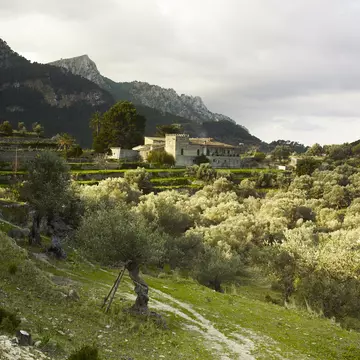 View of Galatzo Estate from trail between Es Capdella to Estellencs.