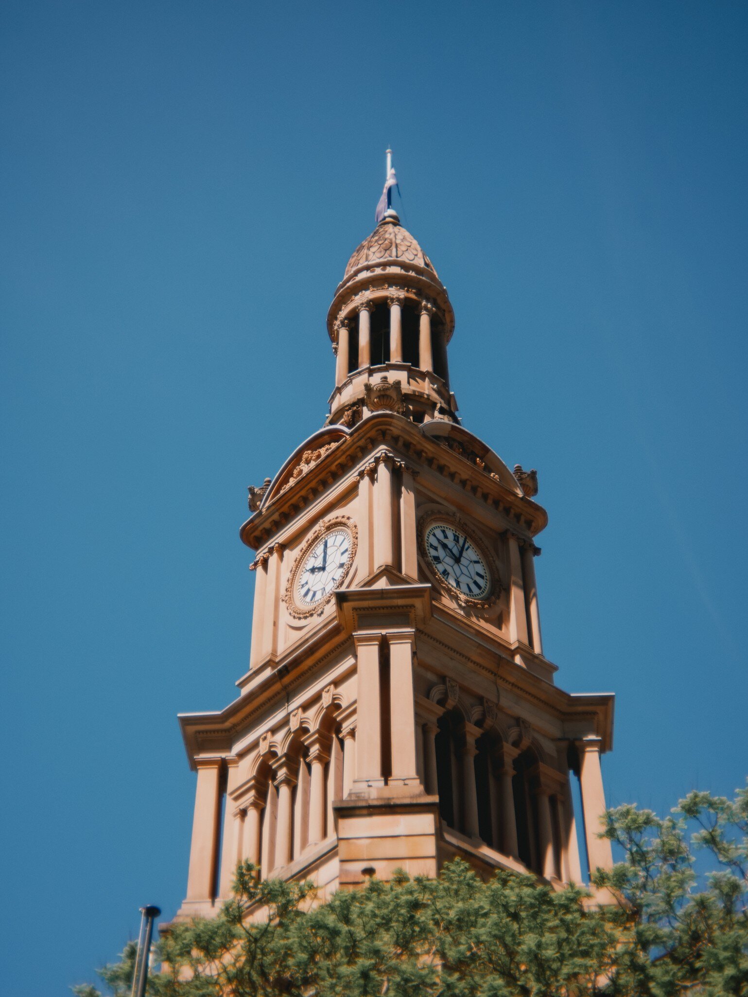 Facade of St Andrew Cathedral in Sydney, Australia.