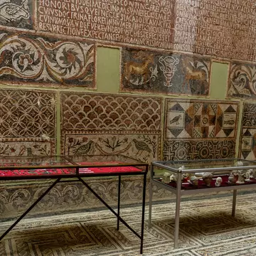 DJEMILA, ALGERIA - MARCH 2, 2018: Ancient object in the Archaelogical Museum in  Djemila, UNESCO World Heritage Site; Shutterstock ID 1089701804;