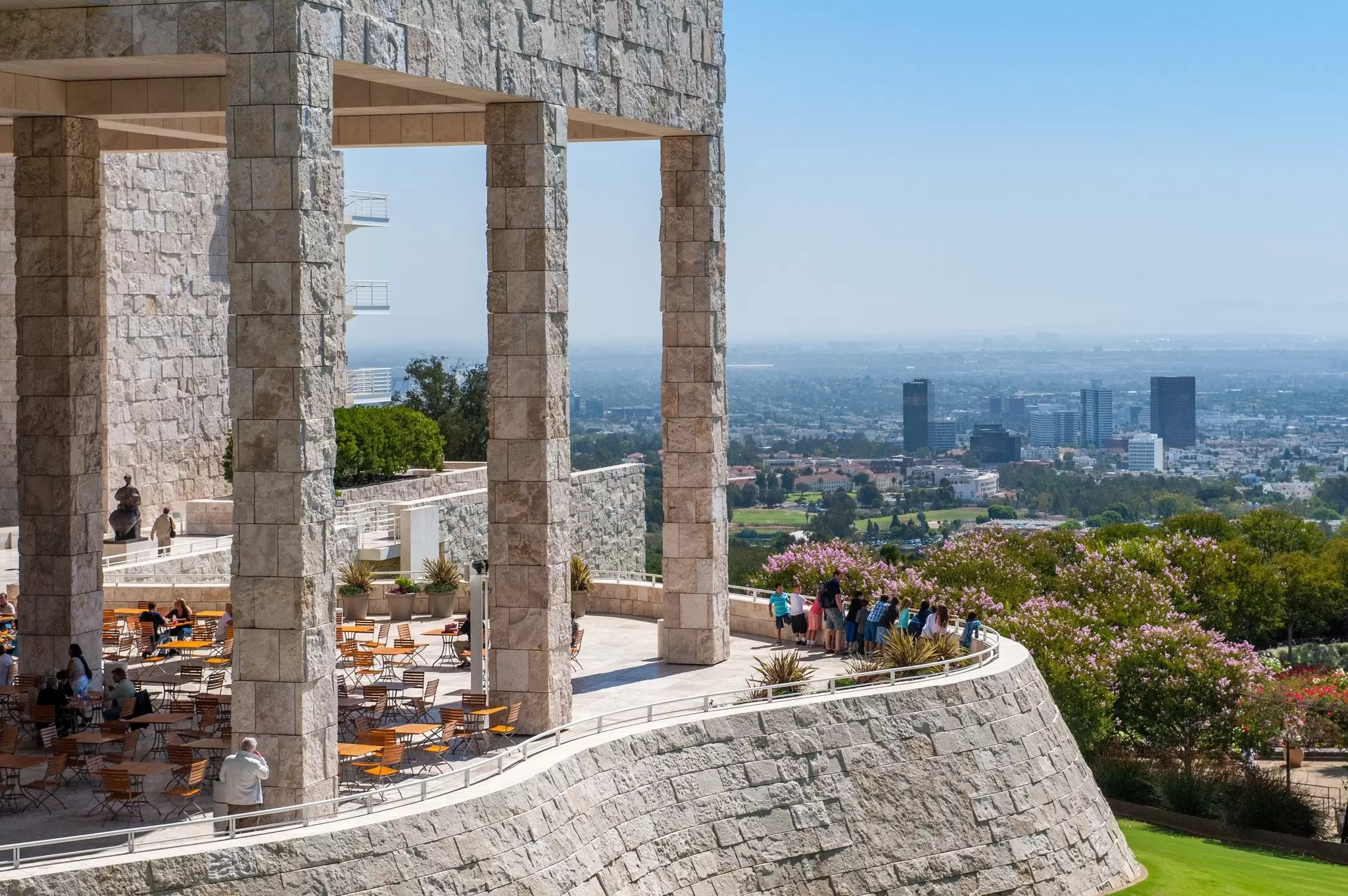 Views from the Getty Center in Los Angeles, California, USA.