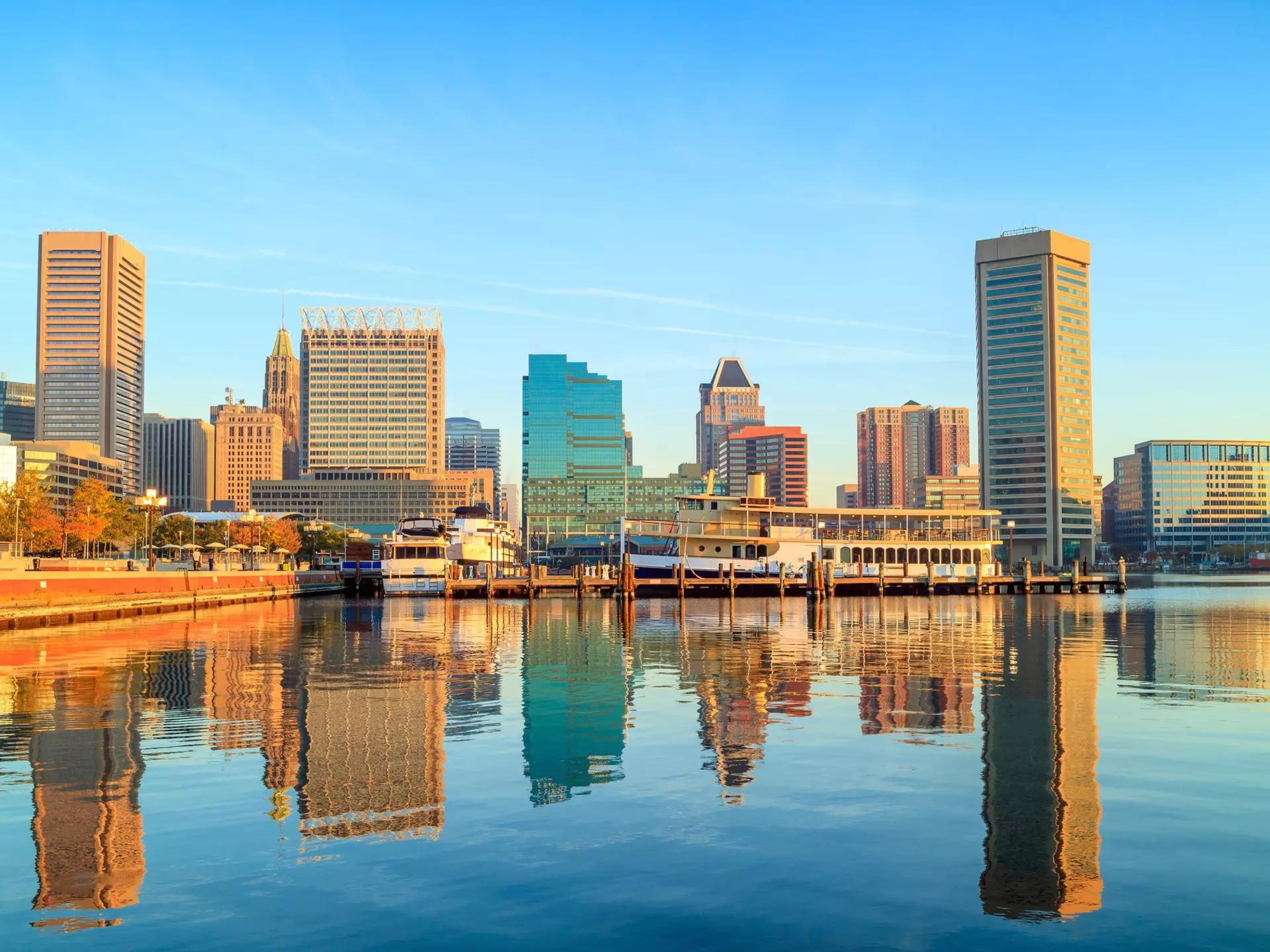 View of Inner Harbor area in downtown Baltimore Maryland USA
340415912
downtown, metropolitan, tower, coast, america, usa, travel, inner, business, horizontal, urban, landmark, attraction, panoramic, commercial, skyline, united, walk, building, modern, maryland, baltimore, states, shopping, famous, shoreline, reflection, architecture, city, blue, panorama, sky, bay, boat, sea, water, promenade, exterior, american, lights, harbor, cityscape
