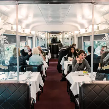 A view at the 'Ma salle a manger' cafe on the Place Dauphine