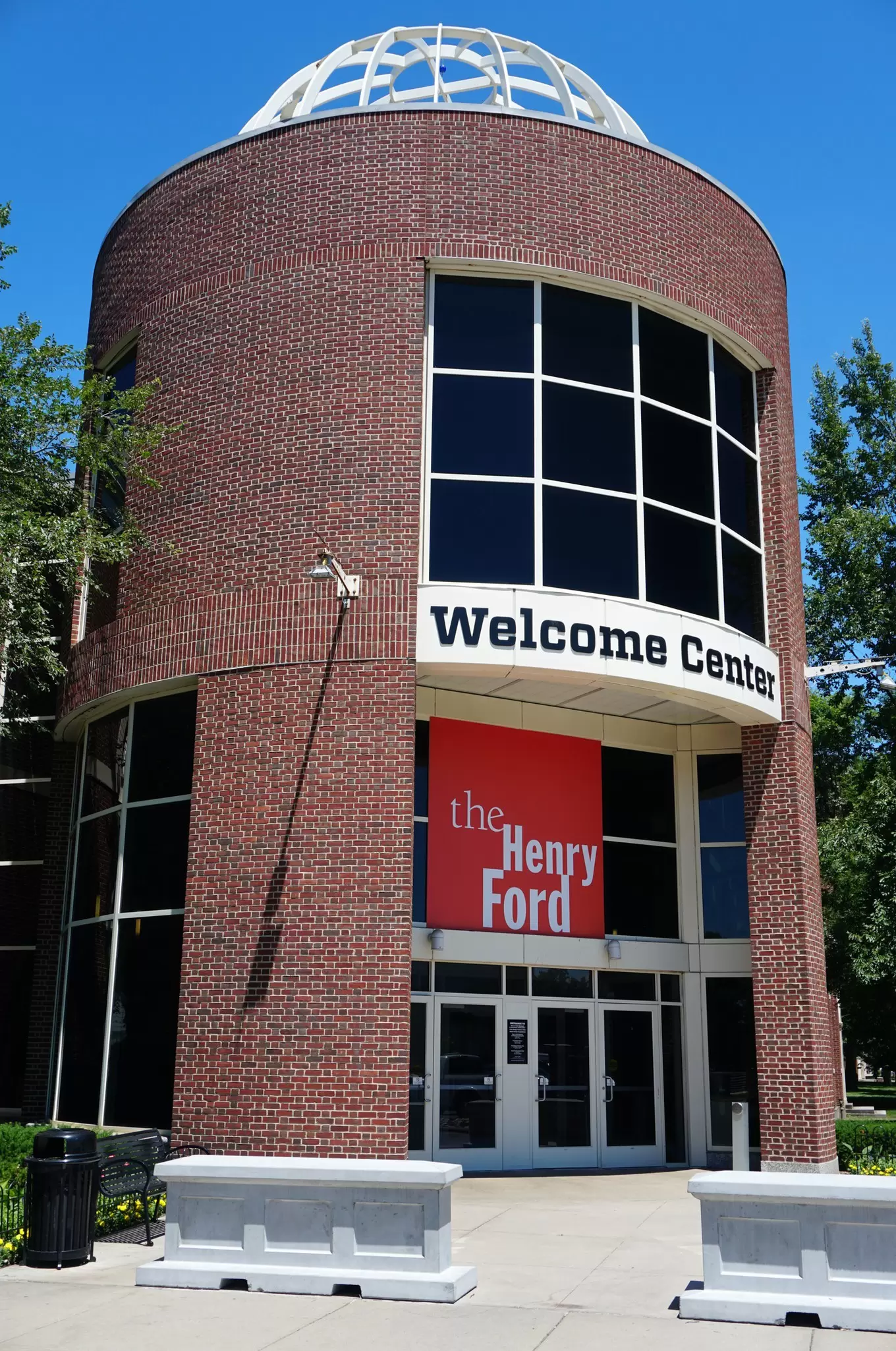 Entrance to Henry Ford Museum of American Innovation and Greenfield Village, Dearborn, Michigan, USA