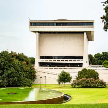 Lyndon Baines Johnson Presidential Library & Museum in the campus of the University of Texas in Austin, Texas.