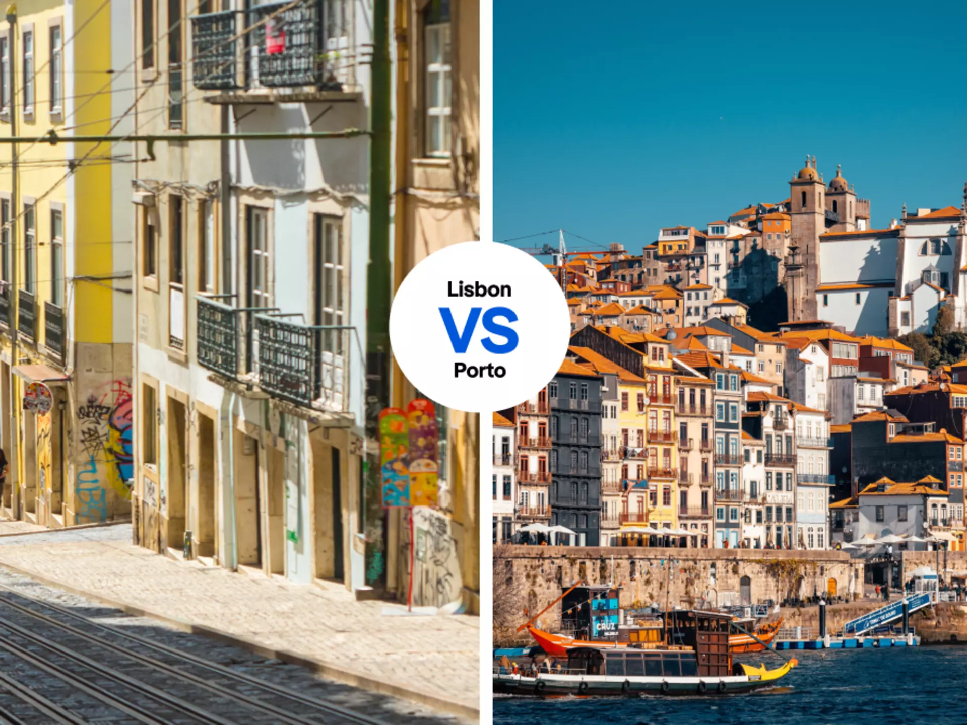 Portugal has two famous cities, but which is right for you? Porto: Photosbypatrik / Shutterstock Lisbon: silverfox999 / Shutterstock