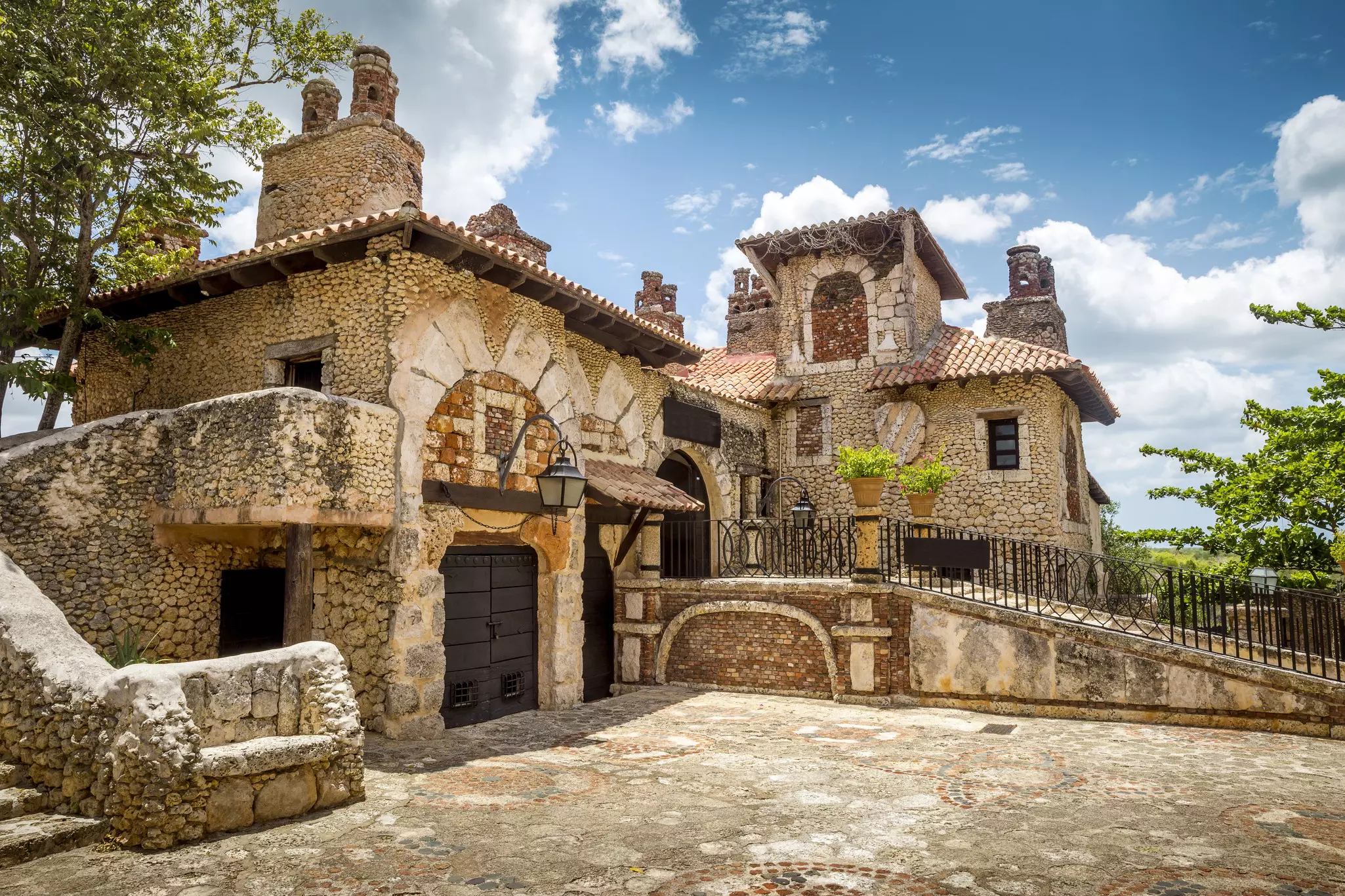 16th century style Altos de Chavon village in La Romana in the Dominican Republic