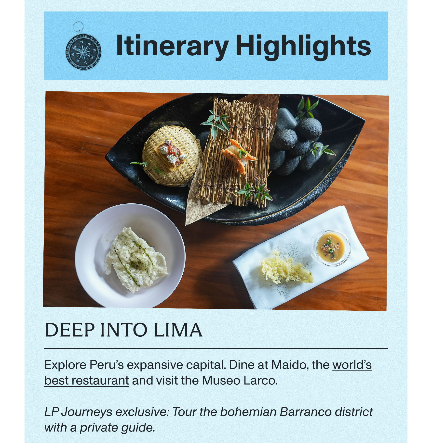 Itinerary Highlights
