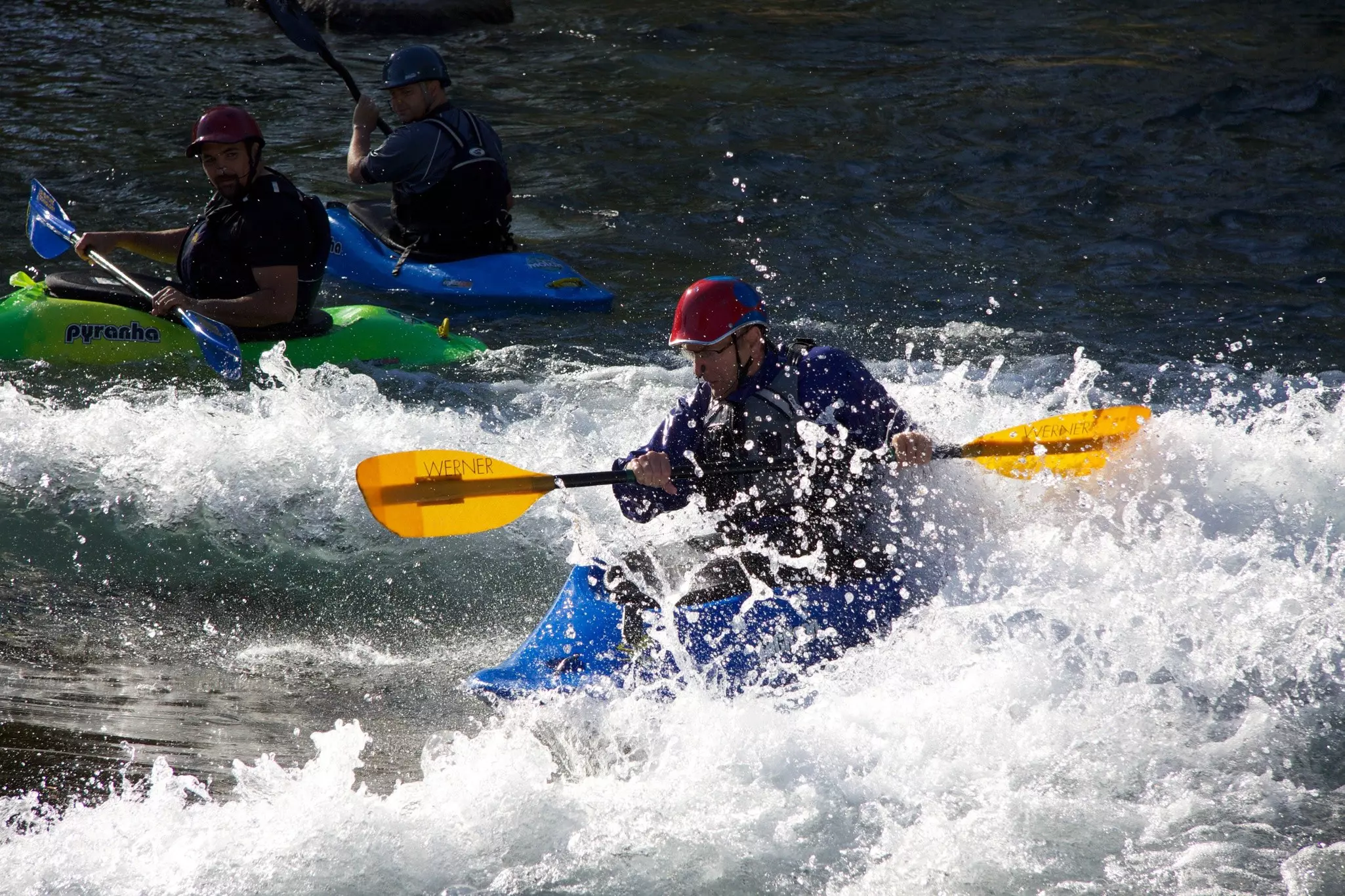 Kayakers practice on the spring-fed San Marcos River on October 1, 2011 in San Marcos, Texas. In recorded history the river has never run dry.