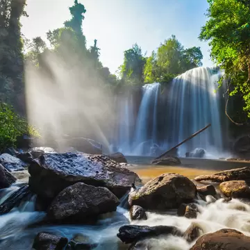 Tropical waterfall Phnom Kulen, Cambodia; Shutterstock ID 206283877; Your name (First / Last): Josh/Vogel; GL account no.: 56530; Netsuite department name: Online-Design; Full Product or Project name including edition: 65050/​Online Design​/JoshVo...