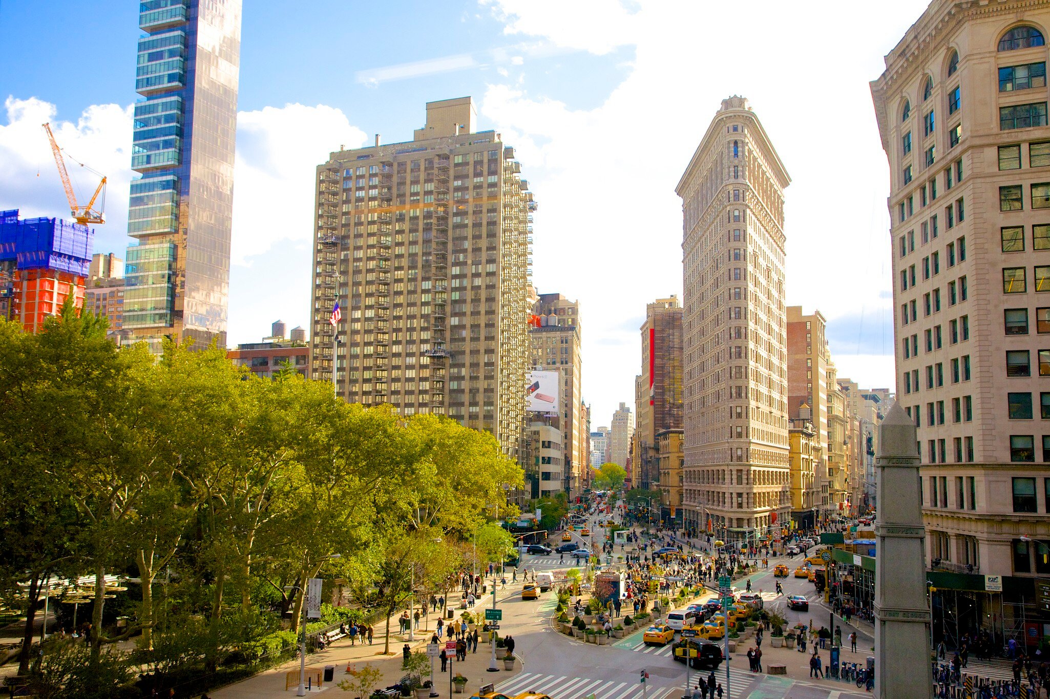Intersection of Broadway, 5th Ave. & 23rd St. in New York City