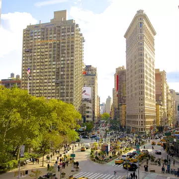 Intersection of Broadway, 5th Ave. & 23rd St. in New York City