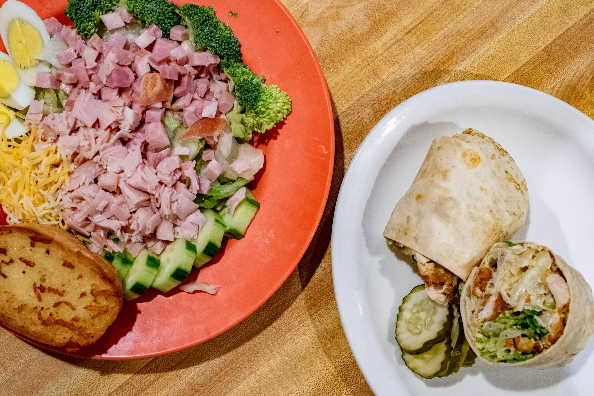 Rustlers Chefs Salad Chicken Caesar Wrap