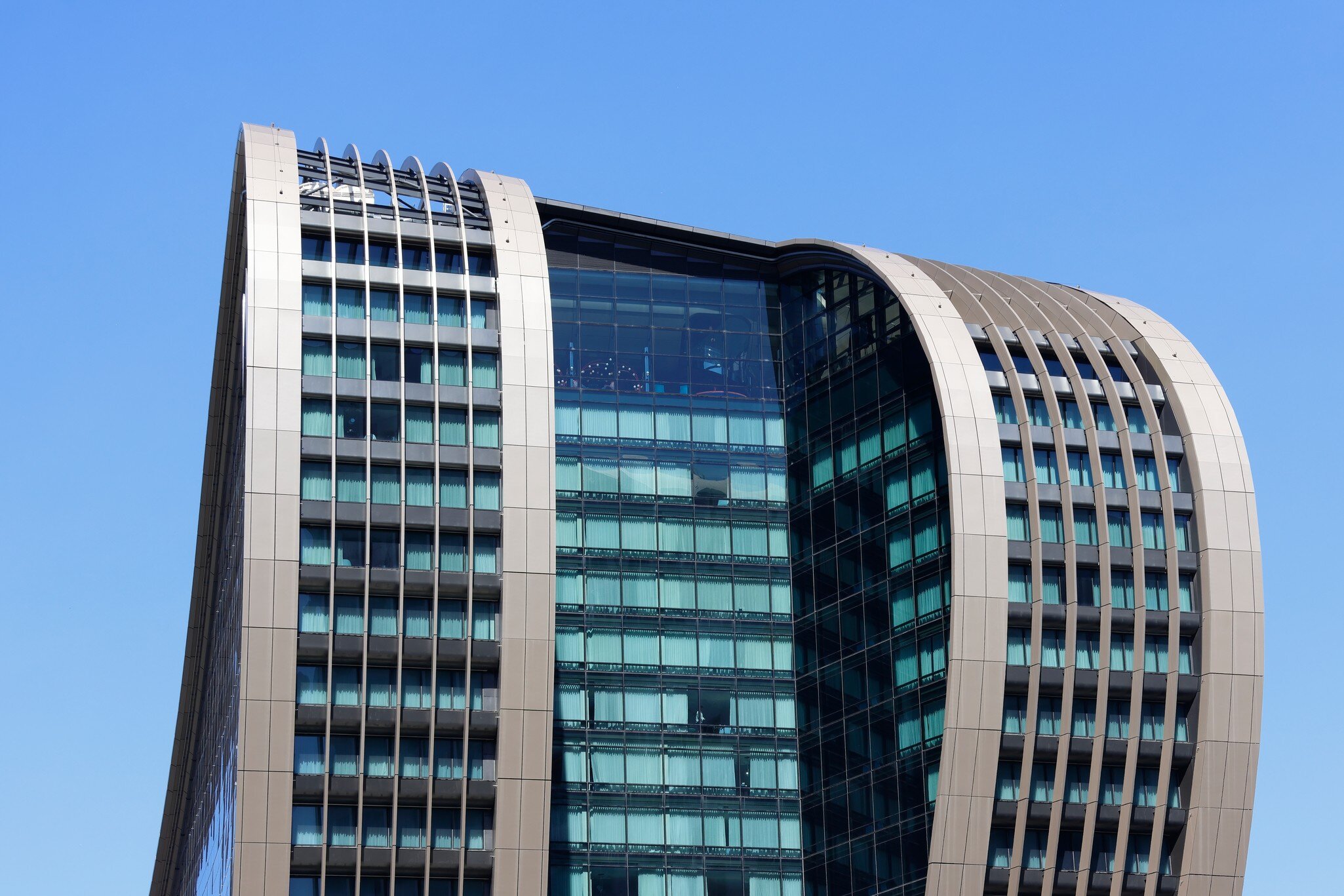 View of The Ribbon, Darling Harbour. Sydney, New South Wales, Australia.